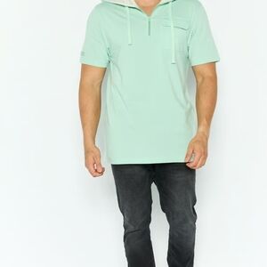 Men's Light Pink Short Sleeve Shirt Size M